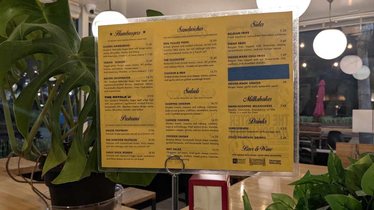 The Oinkster Menu - Image 3