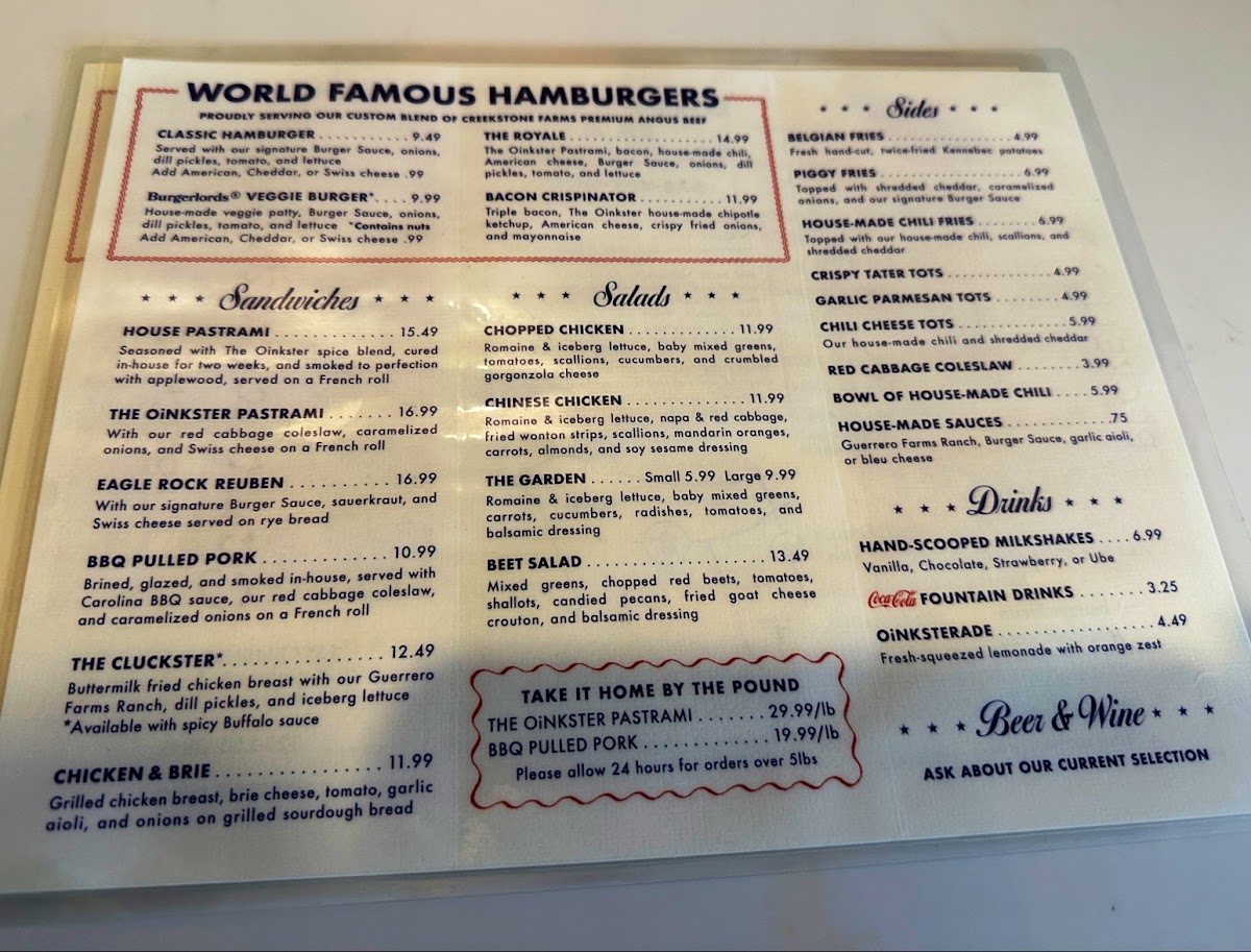 The Oinkster Menu - Image 5